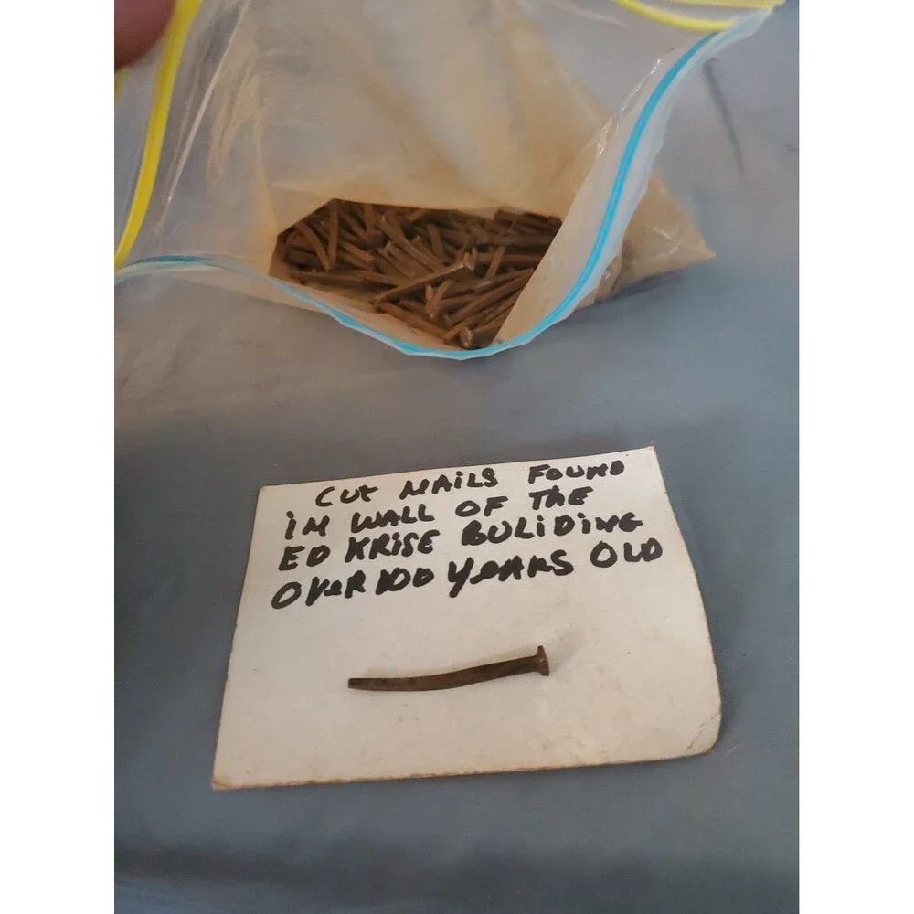 90 Antique Square Cut Coffin Nails Rusty Patina Primitive Used Old Building